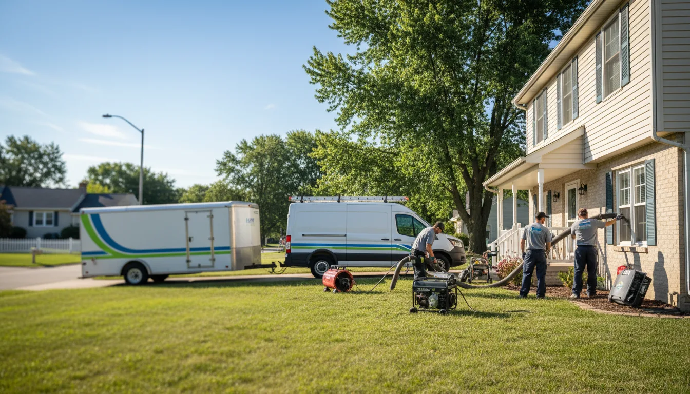 Flooded Basement Restoration And Cleanup With Repair in Villa Ridge, IL near me